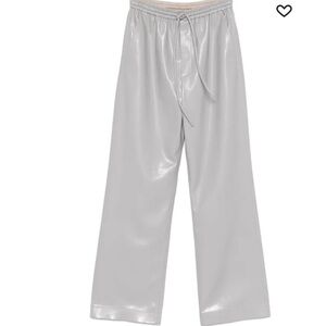 ❤️NWT Callie Gray Wide-Leg Pants Vegan Leather